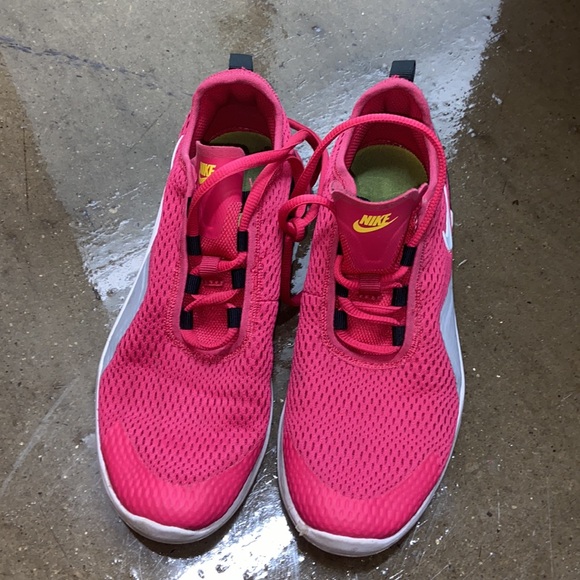 NIKE AIR MAX Y4.5 W6.5 LACE UP PINK WHITE BLACK LIGHT WEIGHT RUNNING SHOE - Picture 5 of 5